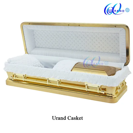 Spiegelgoldfarbene Metallschatulle