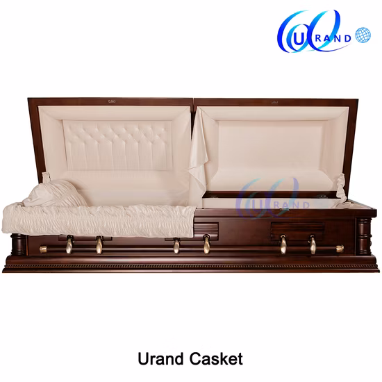 Holzschatulle, Beerdigungssarg, lokaler amerikanischer Sarg, Pappel-Sarg, Eichen-Sarg und Kirsch-Sarg